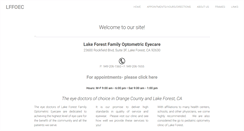 Desktop Screenshot of lakeforesteyecare.com